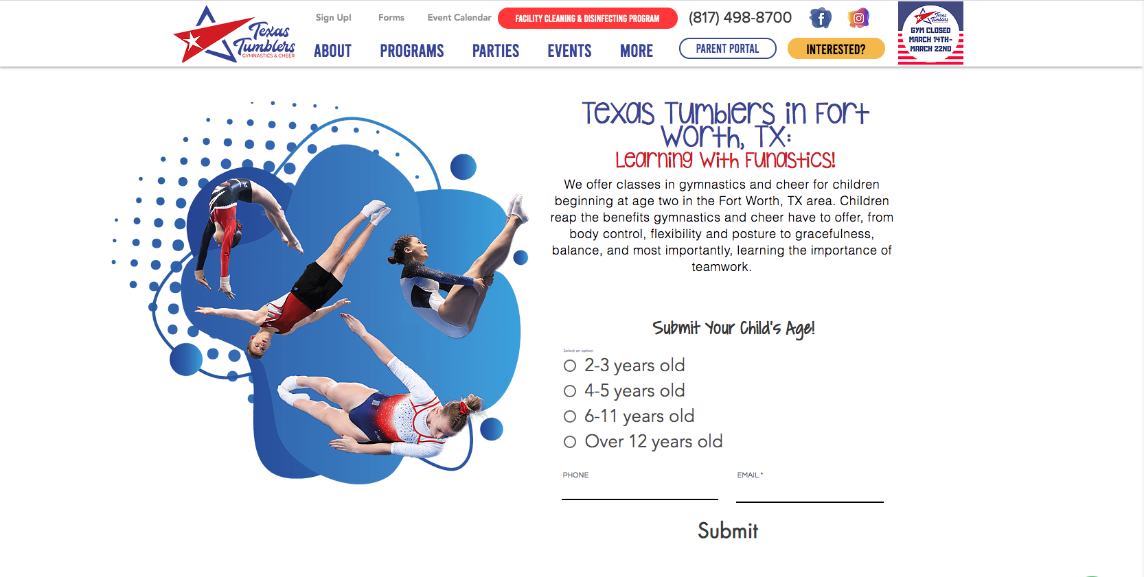 Texas Tumblers website